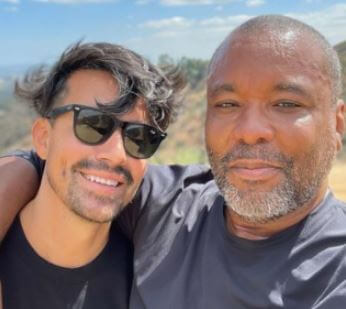 Jahil Fisher with his partner Lee Daniels.
